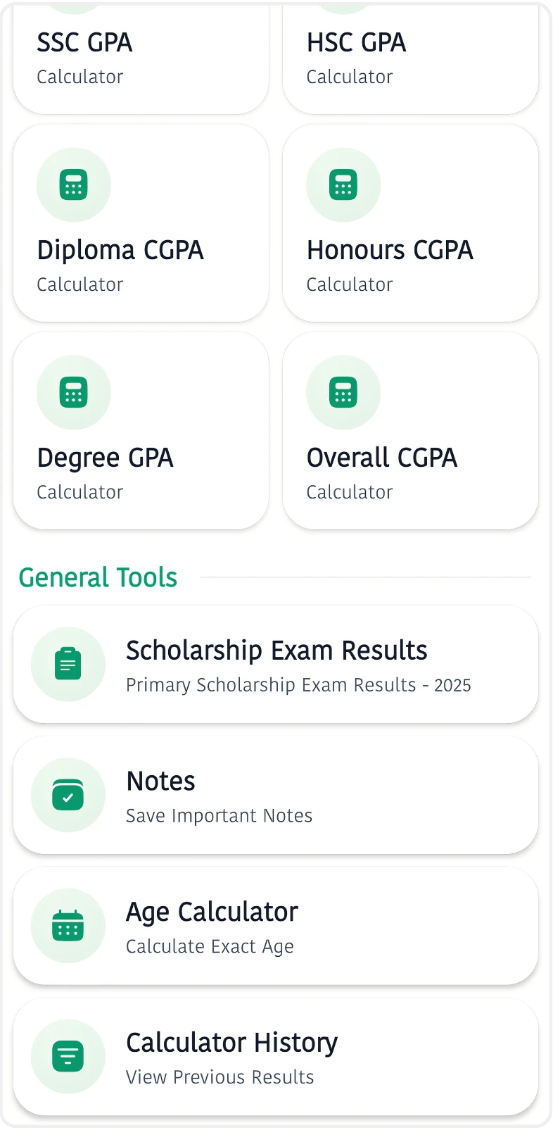 Gradely: GPA, CGPA & Results screenshot